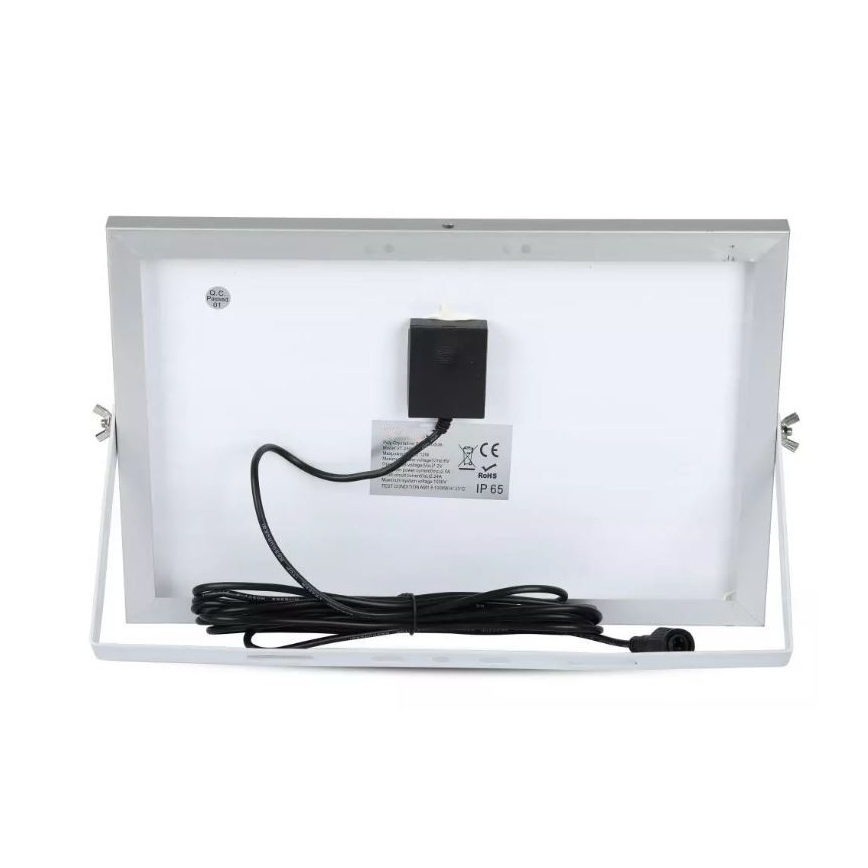 Світлодіодний регульований сонячний прожектор LED/12W/3,2V 4000K IP65 + дистанційне керування