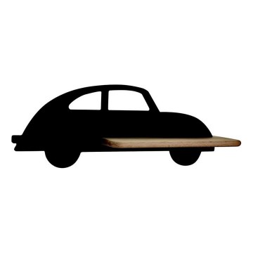 Світлодіодний дитячий настінний світильник з полицею CAR LED/5W/230V чорний/дерево,