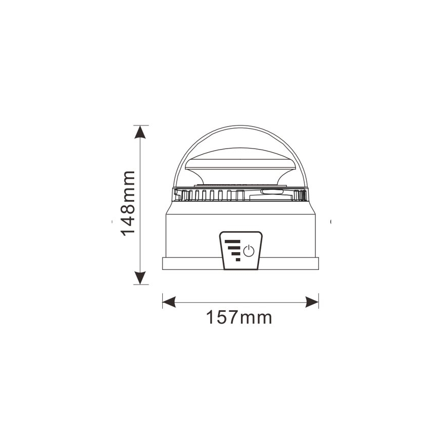 Світлодіодний сигнальний маяк LED/12-24В IP65 + дистанційне керування