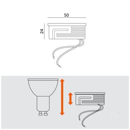Світлодіодний модуль LED/5W/230V 4000K