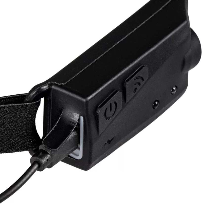 Світлодіодний регульований налобний ліхтар із сенсором 2xLED/5V IP44 350 лм 1200 мАг