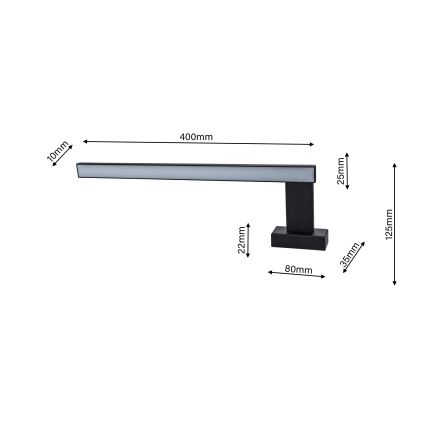 Світлодіодний настінний світильник для ванної кімнати SHINE 1xLED/11W/230V IP44