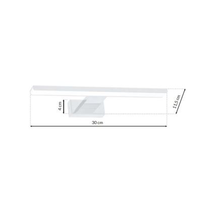 Світлодіодний настінний світильник для ванної кімнати SHINE 1xLED/7W/230V IP44