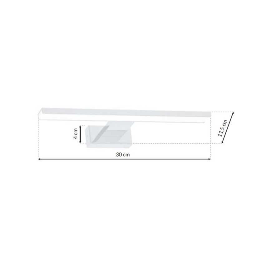 Світлодіодний настінний світильник для ванної кімнати SHINE 1xLED/7W/230V IP44