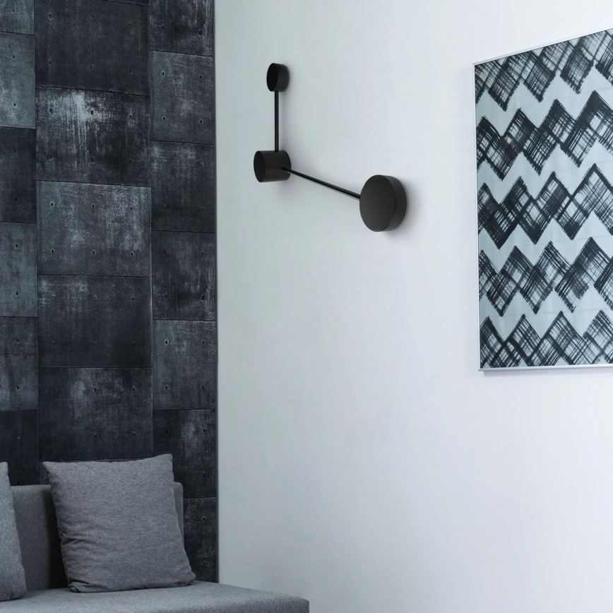 Світлодіодний настінний світильник JOY 2xGX53/6W/230V чорний