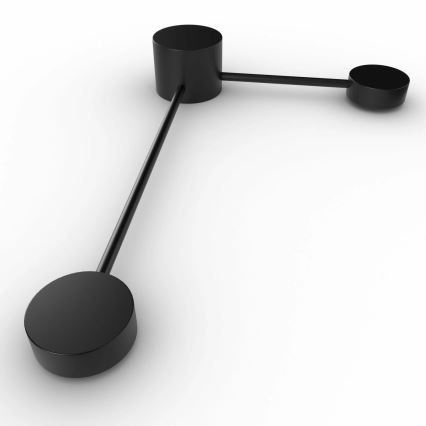 Світлодіодний настінний світильник JOY 2xGX53/6W/230V чорний