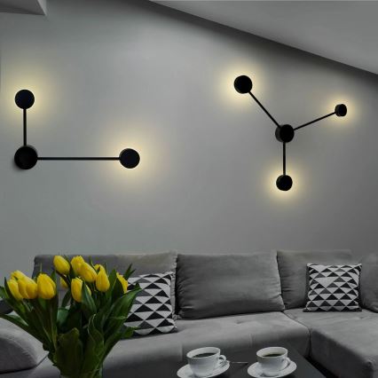 Світлодіодний настінний світильник JOY 3xGX53/6W/230V чорний