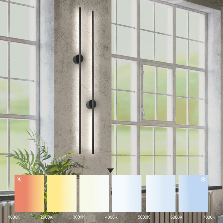 Світлодіодний настінний світильник LANA LED/12W/230V 4000K чорний