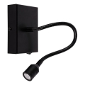 Світлодіодний настінний світильник LECTOR LED/2,5W/230V чорний