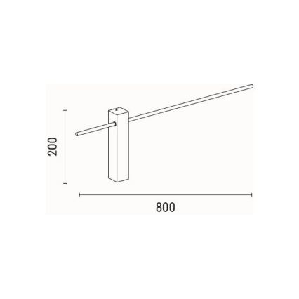 Світлодіодний настінний світильник LED/10W/230V 3000K