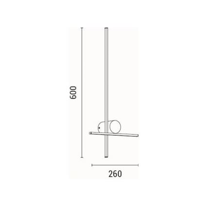 Світлодіодний настінний світильник LED/12W/230V 3000K
