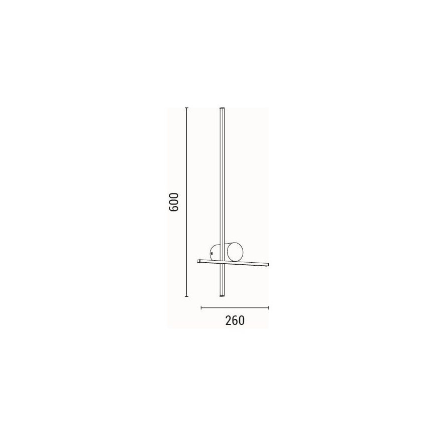 Світлодіодний настінний світильник LED/12W/230V 3000K