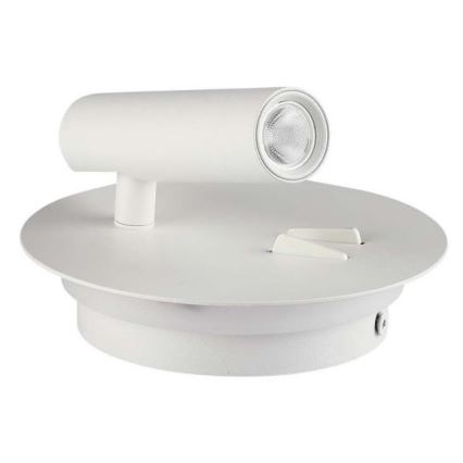 Світлодіодний настінний світильник LED/3W/230V + LED/6W/230V 3000K білий