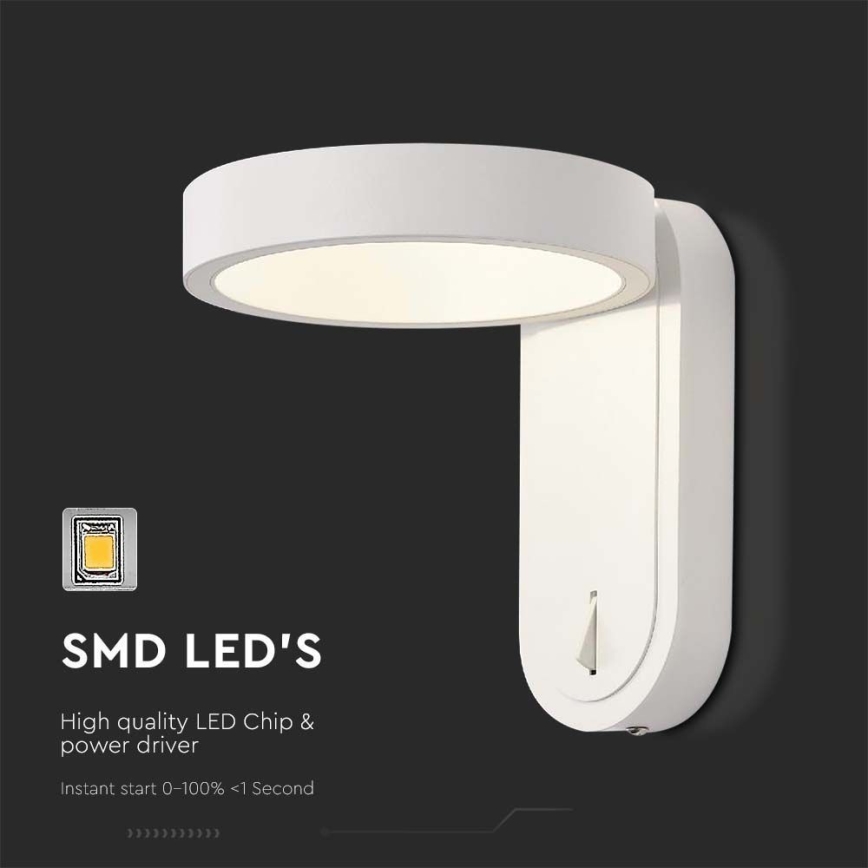 Світлодіодний настінний світильник LED/5W/230V 3000K/4000K білий