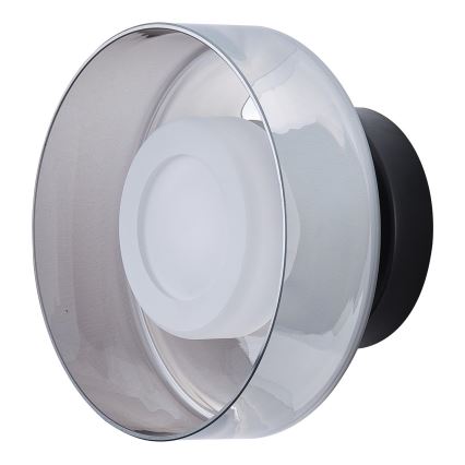 Світлодіодний настінний світильник LED/8W/230V 3000K чорний/димчастий