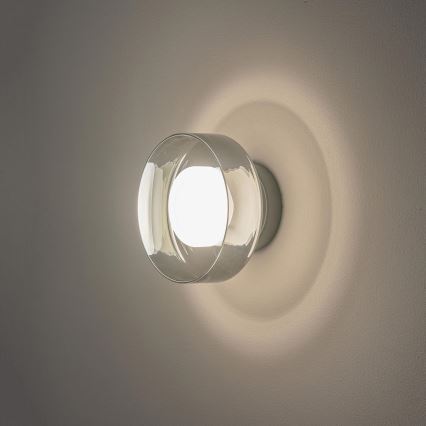 Світлодіодний настінний світильник LED/8W/230V 3000K чорний/димчастий