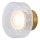 Світлодіодний настінний світильник LED/8W/230V 3000K золотий/прозорий