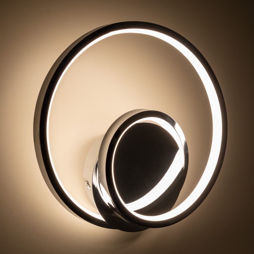 Світлодіодний настінний світильник LUCERO LED/13W/230V глянцевий хром