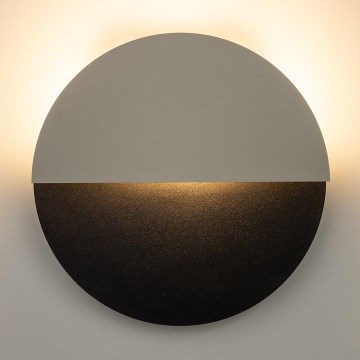 Світлодіодний настінний світильник LUNA LED/7W/230V діаметр 26 см чорний/бежевий