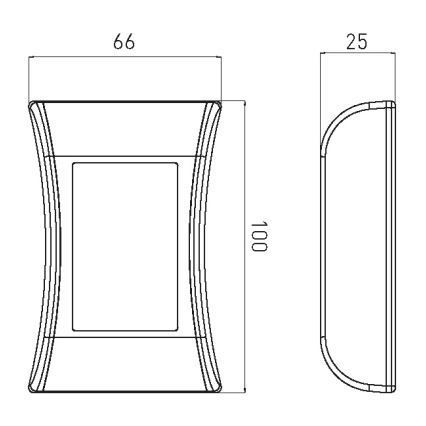 Світлодіодний настінний світильник на сонячній батареї LED/1W/1,2V 600 mAh IP44