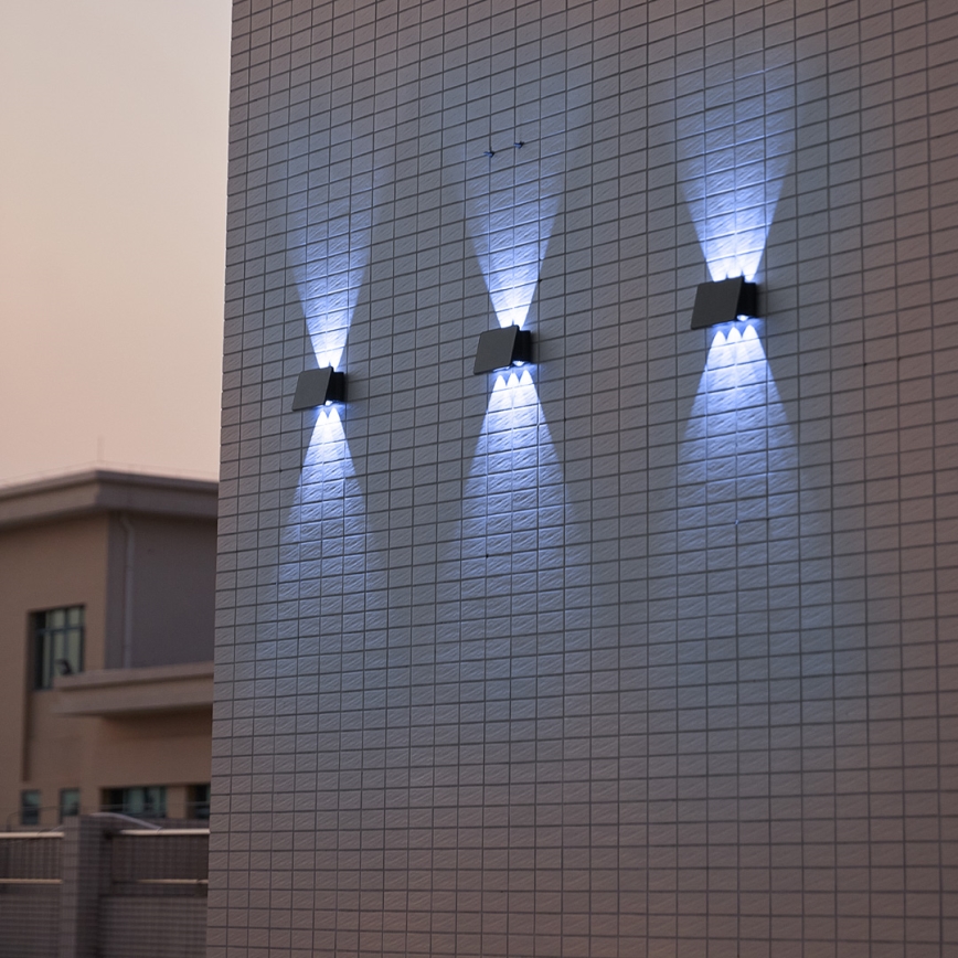 Світлодіодний настінний світильник на сонячній батареї ALF LED/4W/3,2V 6000K IP54 чорний