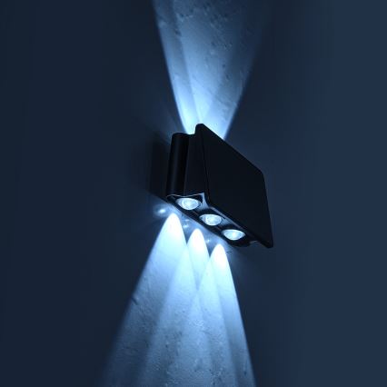 Світлодіодний настінний світильник на сонячній батареї ALF LED/4W/3,2V 6000K IP54 чорний