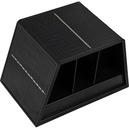 Світлодіодний настінний світильник на сонячній батареї CUBUS 2xLED/1,5W/3,7V IP54