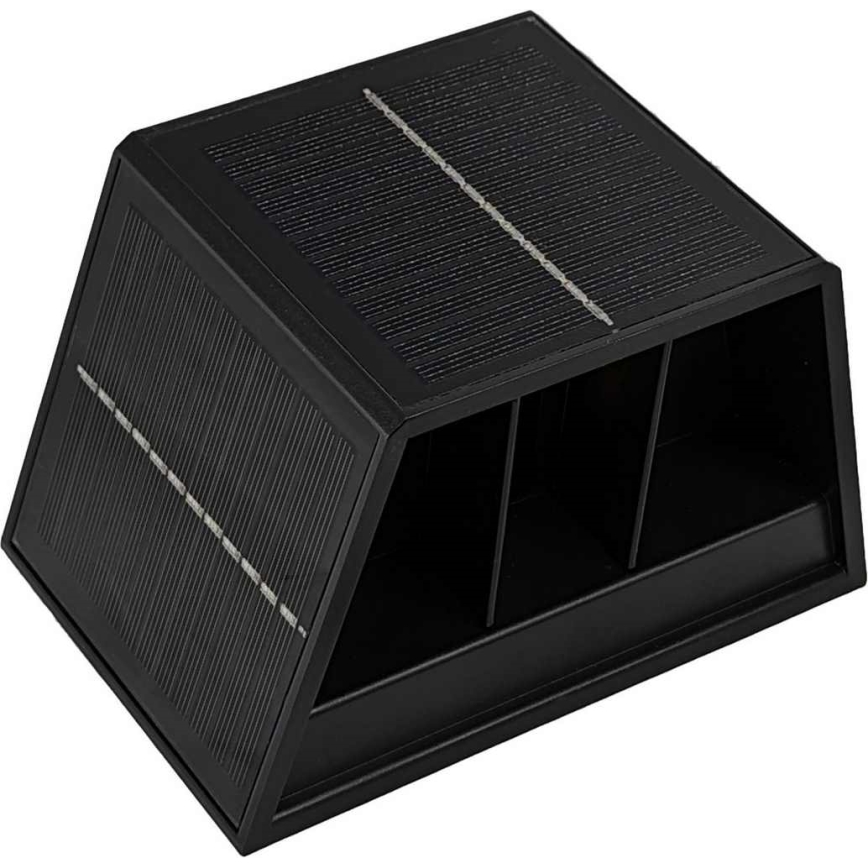Світлодіодний настінний світильник на сонячній батареї CUBUS 2xLED/1,5W/3,7V IP54