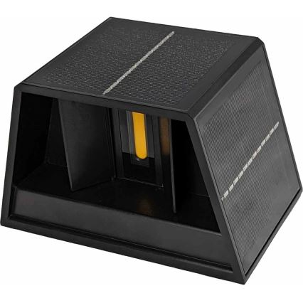 Світлодіодний настінний світильник на сонячній батареї CUBUS 2xLED/1,5W/3,7V IP54