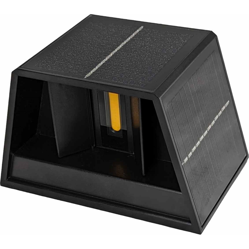 Світлодіодний настінний світильник на сонячній батареї CUBUS 2xLED/1,5W/3,7V IP54