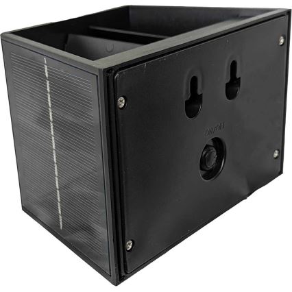 Світлодіодний настінний світильник на сонячній батареї CUBUS 2xLED/1,5W/3,7V IP54