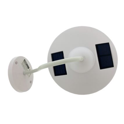 Світлодіодний настінний світильник на сонячній батареї LED/0,5W/1,2V 600 mAh IP44 білий
