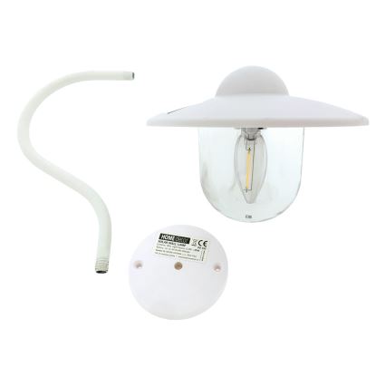 Світлодіодний настінний світильник на сонячній батареї LED/0,5W/1,2V 600 mAh IP44 білий