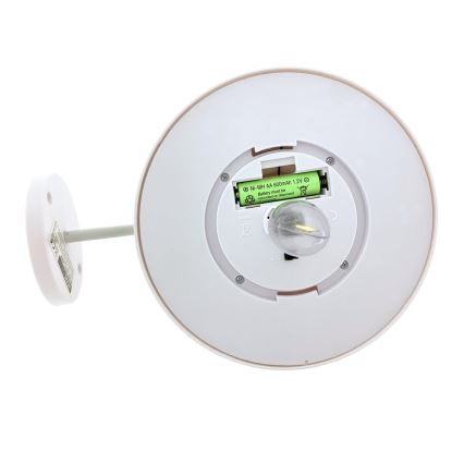 Світлодіодний настінний світильник на сонячній батареї LED/0,5W/1,2V 600 mAh IP44 білий