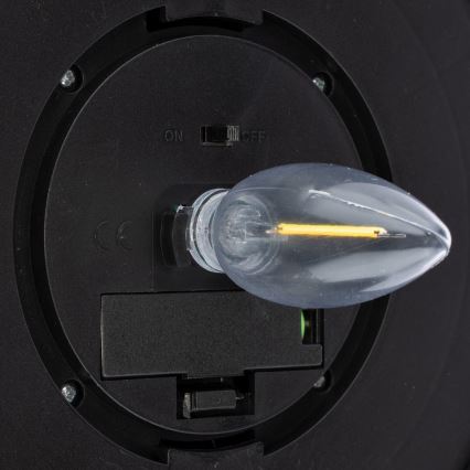 Світлодіодний настінний світильник на сонячній батареї LED/0,5W/1,2V IP44 чорний