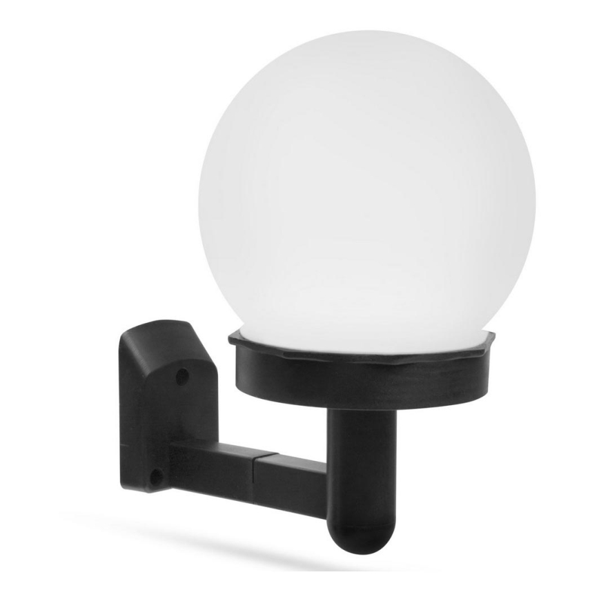 Світлодіодний настінний світильник на сонячній батареї LED/1,2V 40mAh IP44 чорний