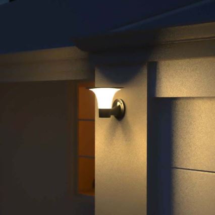 Світлодіодний настінний світильник з датчиком на сонячній батареї LED/15W/3,2V 4000K/6000K IP65