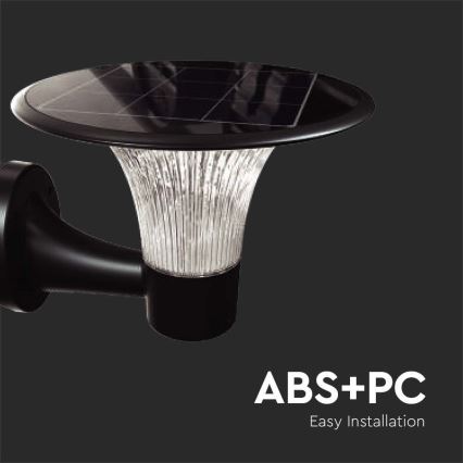 Світлодіодний настінний світильник з датчиком на сонячній батареї LED/15W/3,2V 4000K/6000K IP65