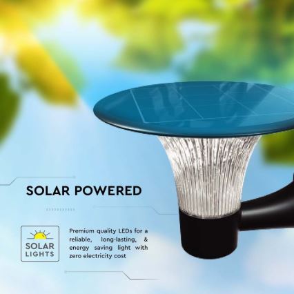 Світлодіодний настінний світильник з датчиком на сонячній батареї LED/15W/3,2V 4000K/6000K IP65