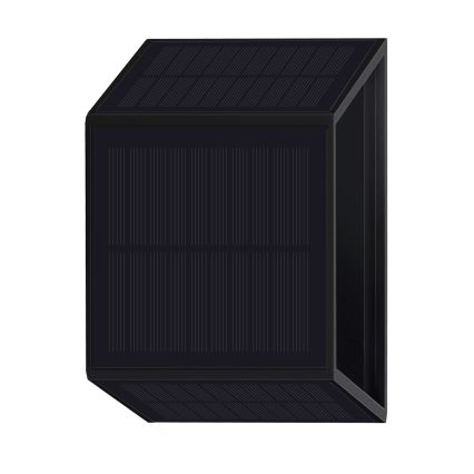 Світлодіодний настінний світильник на сонячній батареї WINGS LED/2W/1300 mAh 3,7V 6000K IP54 чорний