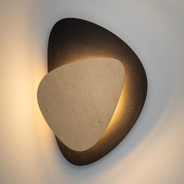 Світлодіодний настінний світильник PEDRA LED/7W/230V чорний/бежевий