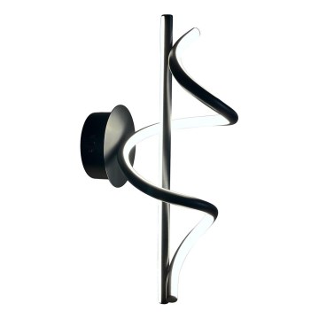Світлодіодний настінний світильник TWIST LED/12W/230V чорний
