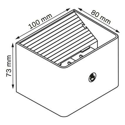 LED Настінний сенсорний світильник з датчиком з регулюванням яскравості MIRI LED/2,5W/3,7V 3000/4000/6400K 4000 mAh білий