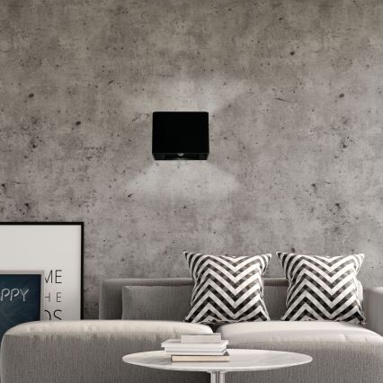 LED Настінний сенсорний світильник з датчиком з регулюванням яскравості MIRI LED/2,5W/3,7V 3000/4000/6400K 4000 mAh чорний