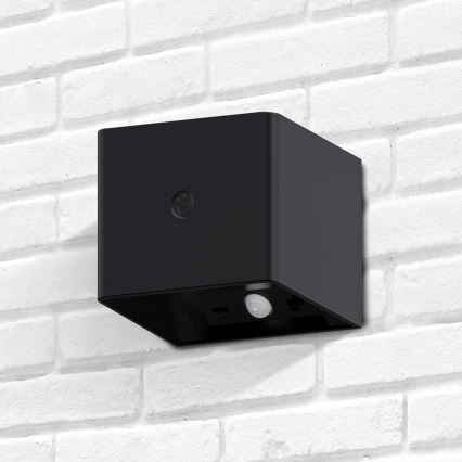 LED Настінний сенсорний світильник з датчиком з регулюванням яскравості MIRI LED/2,5W/3,7V 3000/4000/6400K 4000 mAh чорний