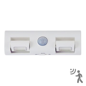 Світлодіодний настінний світильник з датчиком LED/3xAA/4,5V