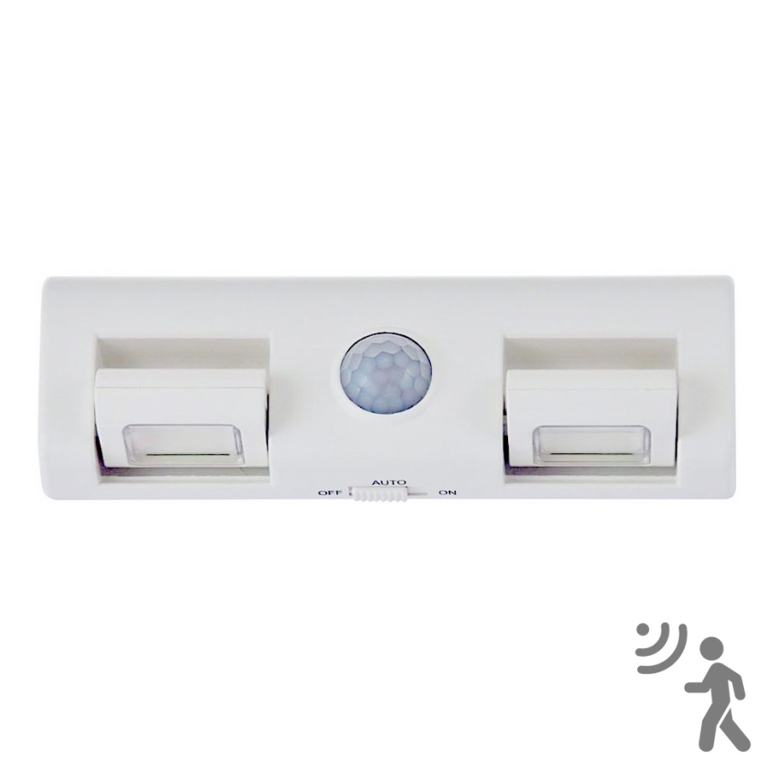 Світлодіодний настінний світильник з датчиком LED/3xAA/4,5V
