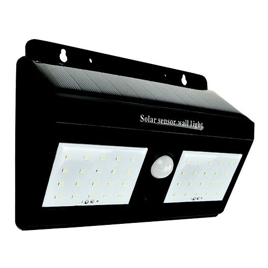 Світлодіодний настінний світильник з датчиком на сонячній батареї LED/1,2W/3,7V 6500K IP65