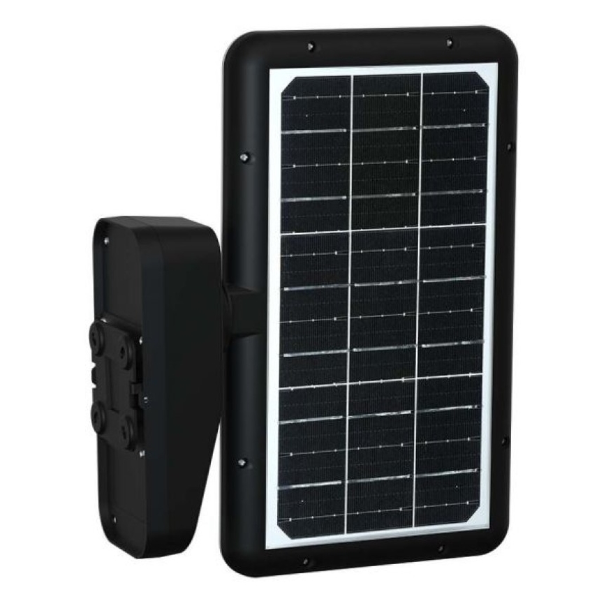 Світлодіодний настінний світильник з датчиком на сонячній батареї LED/15W/3,2V 4000K/6000K IP65 чорний
