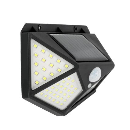 Світлодіодний настінний світильник з датчиком на сонячній батареї LED/1W/3,7V 6500K IP44